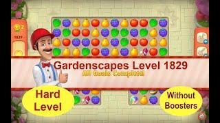 Gardenscapes Level 1829 - [2021]  solution of Level 1829 on Gardenscapes [No Boosters]