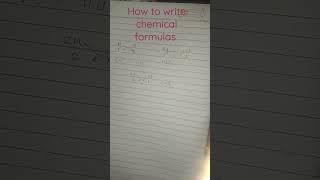 How to write Chemical Formula || Writing Chemistry Formula Easily || tricks