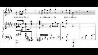 Claude Debussy - "Pantomine" for voice and piano (audio + sheet music)