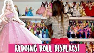 Barbie display makeover and more! | Doll room update: LPS, Barbie, Plush and more