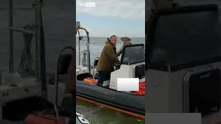 Drug smugglers attempt getaway swim
