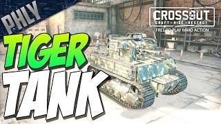 Crossout - EPIC TIGER H1 TANK BUILD (Crossout Gameplay)