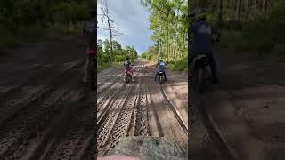 Crf150 vs kx65 in sugar sand! Who do you think won??