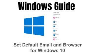 How Set Default Email and Browser for Windows 10