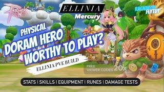 Ragnarok Mobile | Ellinia - DPS (PVE Build + Core 1/7 Dmg Test) #ROM #RagnarokMEternalLove