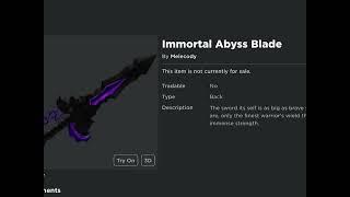 Sniping Immortal Abyss Blade | Free UGC Limited