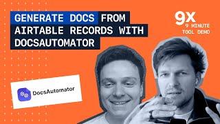 Generate Docs from Airtable records with DocsAutomator (9 Minute Demo)