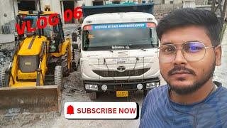 Vlog 06 | aaj hogi loading rock 🪨 cutting peace ki | #trucking #truckdriver #automobile