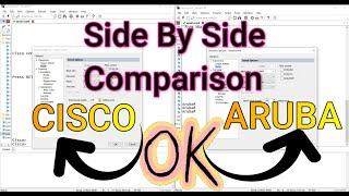 Cisco and Aruba Switch Commands- Side by Side