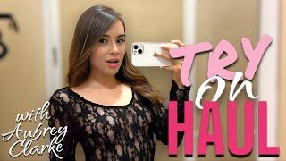 SWEATERS Try On Haul With Aubrey Clarke | 4K Transparent Try On Haul 2024 