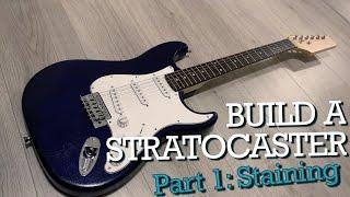 Build a DIY Stratocaster (Harley Benton Guitar Kit) Stunning Stains - Part 1