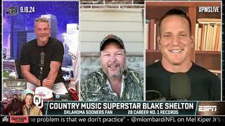 Blake Shelton on the Pat McAfee Show, September 2024