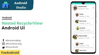 Nested RecylerView in Android Studio | Nested RecylerView | Android Studio Tutorial