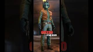 Greedo Rodian bounty hunter from the Star Wars saga shoots accurately from a blaster #shorts