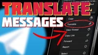 How to Translate Messages on Telegram