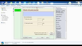 Phần mềm Reset Epson PX-048A Waste Ink Pad Counter ADJPROG JPN, error flashing red light