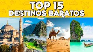 ️ Países BARATOS para VIAJAR ⭐️ TOP 15 Destinos Económicos