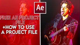 Free project file + how to use project files l after effects