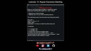 Leetcode 10. Regular Expression Matching in Python | Python Leetcode | Python Coding Tutorial