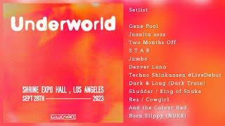 Underworld #Live at Shrine Expo Hall, DTLA. 2023.09.28 Full Set