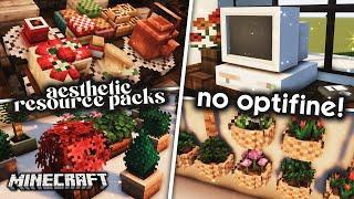 BEST Aesthetic Resource Packs in Minecraft (NO OPTIFINE!)