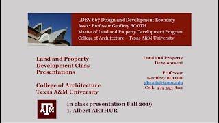 1. Albert AUTHUR’s LDEV 667 Fall 2019 In-class presentation.