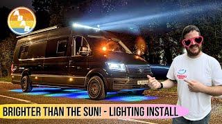 Brighter Than The Sun!! - Auxbeam Lighting Install - VW Crafter Camper Self Build