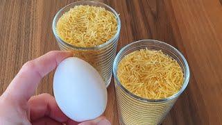 WIRE Noodles AND TWO EGGS. You will be amazed by the result and you will love the taste 