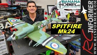 Banana Hobby / BlitzRC Mk24 Supermarine SPITFIRE 1100mm Unbox & Assembly By: RCINFORMER