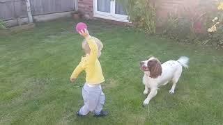 Adorable Boy Playing With a Dog - Best Friends