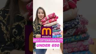 10 Kurta Set from Meesho Under 650 #meesho #shorts
