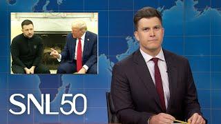 Weekend Update: Trump Scolds Ukraine President Zelenskyy, Kisses Elon Musk's Feet in AI Video - SNL