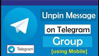 How to unpin message on telegram