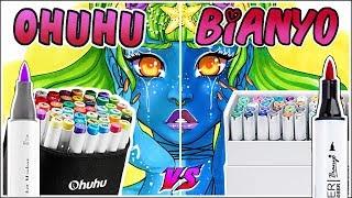 Ohuhu Brush Markers vs Bianyo Brush Markers - Marker Review