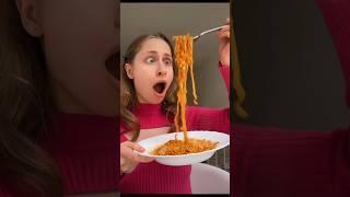 Carbonara  FIRE NOODLES  #mukbang #samyang #fire