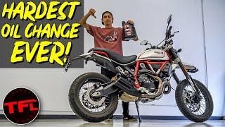 The Ducati Scrambler Desert Sled May Look Awesome, But Changing The Oil Is Tricky!