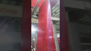 Leno Red Fabric #shorts #ytshorts#Plastic recycle machine Vlogs ️