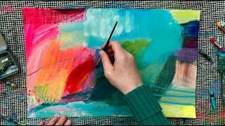 How to start painting & stop overthinking | my favourite playful ways to begin