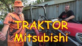 Traktor Mitsubishi GOZ 30 s Fandou a příslušenství - mulčovač, vyorávač, sazečka, čerpadlo, podkop