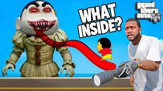 GTA V : Shinchan ESCAPE FROM Evil Shinchan Planning To Attack Clown House | Horror Game Gta 5 Telugu