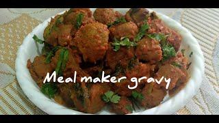 அசத்தலான சுவையில் Meal maker gravy recipe | Soya chunk gravy recipe | Tamil