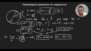 Урок 8. Равномерное движение по окружности. Теория