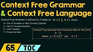 Context Free Grammar & Context Free Language