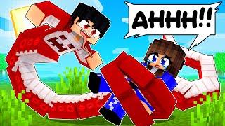 P3DRU virou uma COBRA no Minecraft POR 24 HORAS!!