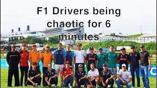 F1 drivers being chaotic for 6 minutes ￼