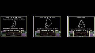 Comparing Elite on Commodore 64 Plus 4 n Elite 128 for C128 in C64 mode