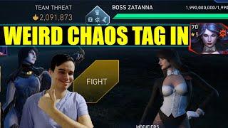 Killing Weird Chaos Tag In Boss Zatanna Injustice 2 Mobile