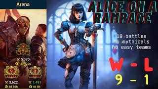 RAID: Shadow Legends | Alice the Wanderer's Rampage on Arena challenge | Alice full nuk build !!!