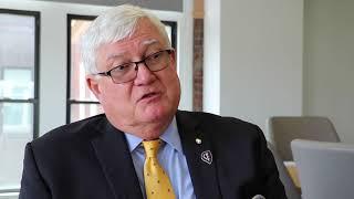 AOA President Dr. Mark Baker talks about future of osteopathic medicine during KCU visit