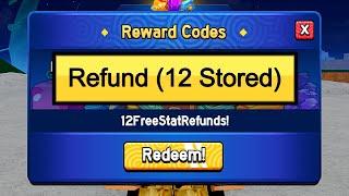 ALL 12 FREE STAT RESET CODES FOR ROBLOX BLOX FRUITS!